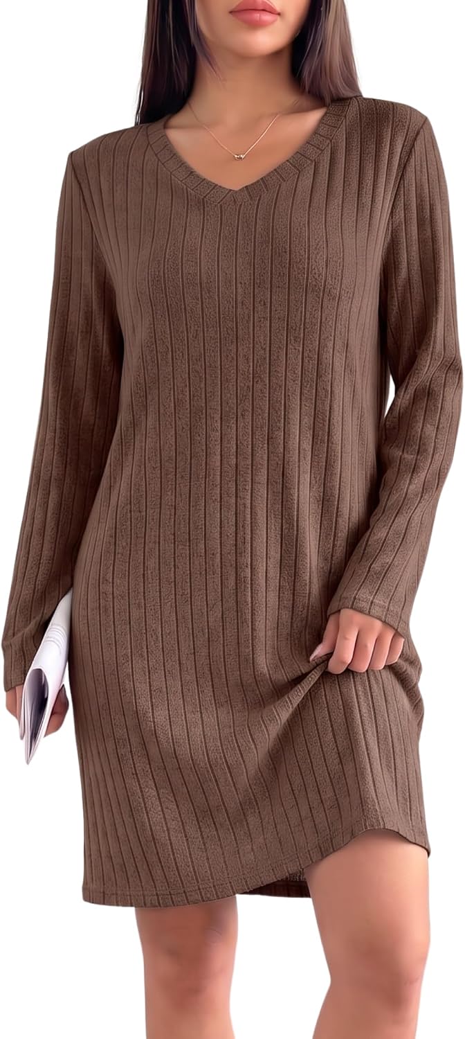 Ekouaer Long Sleeve Nightgowns