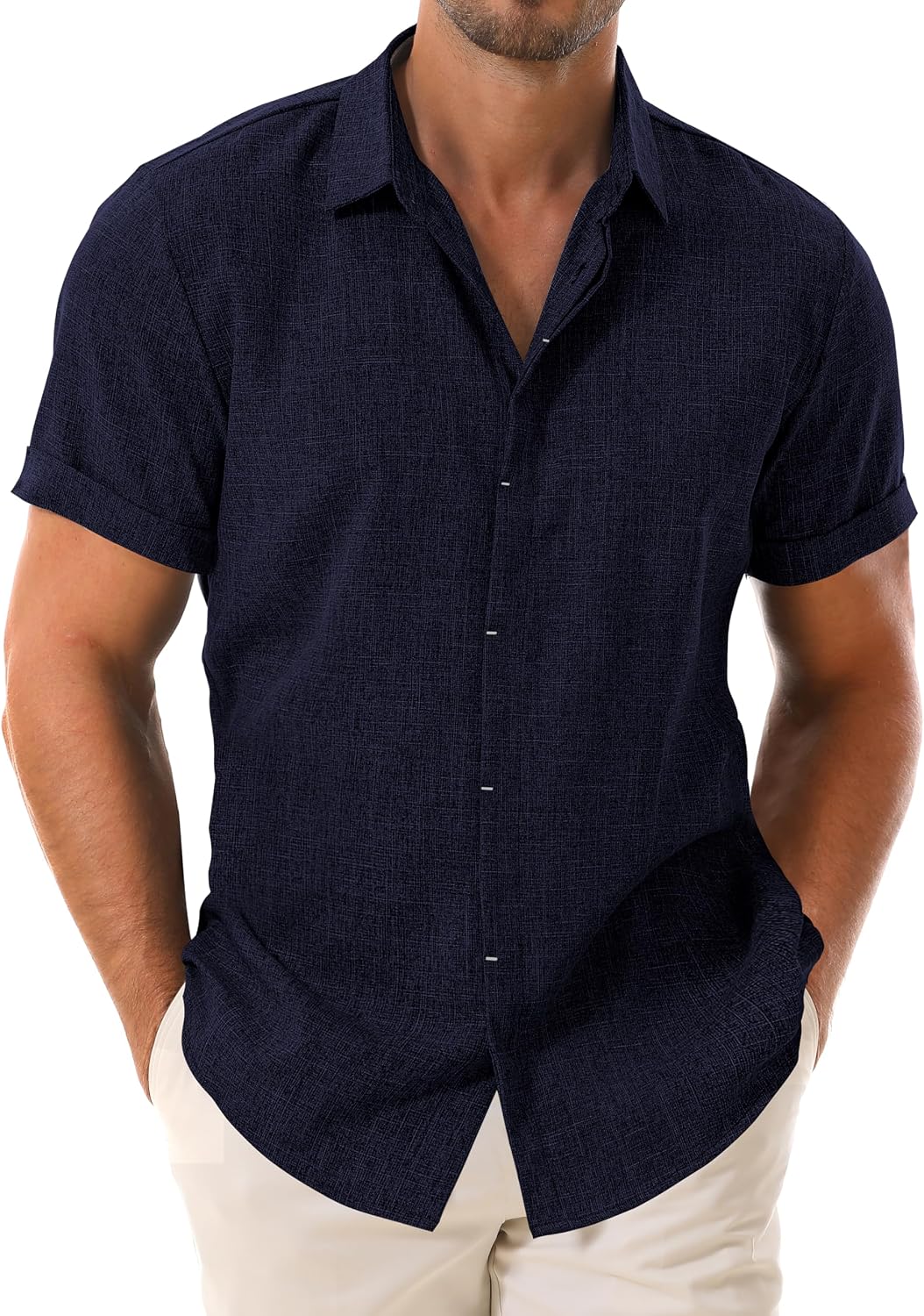 Drazivon Men's Linen Shirts