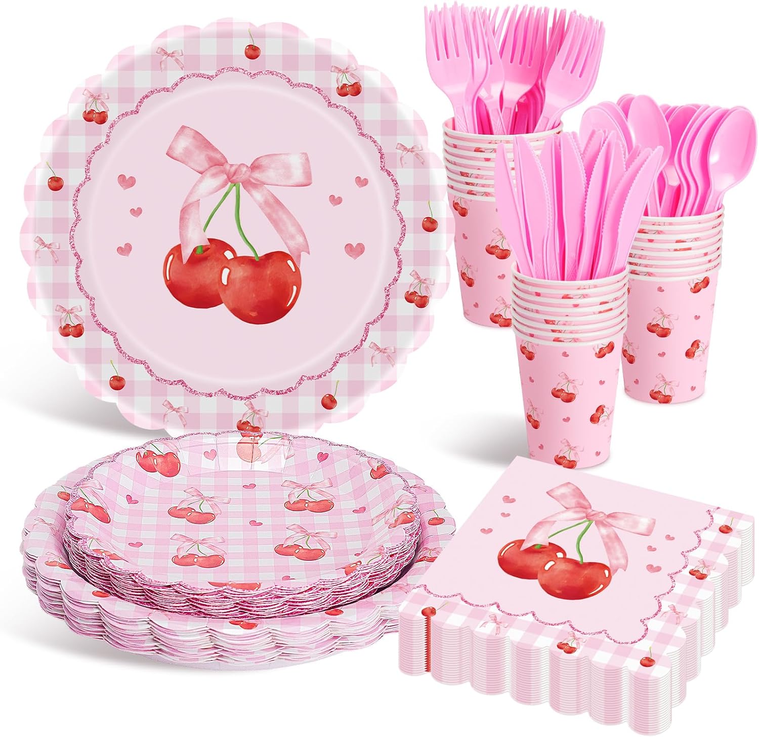 Cherry Birthday Party Decoration Sets