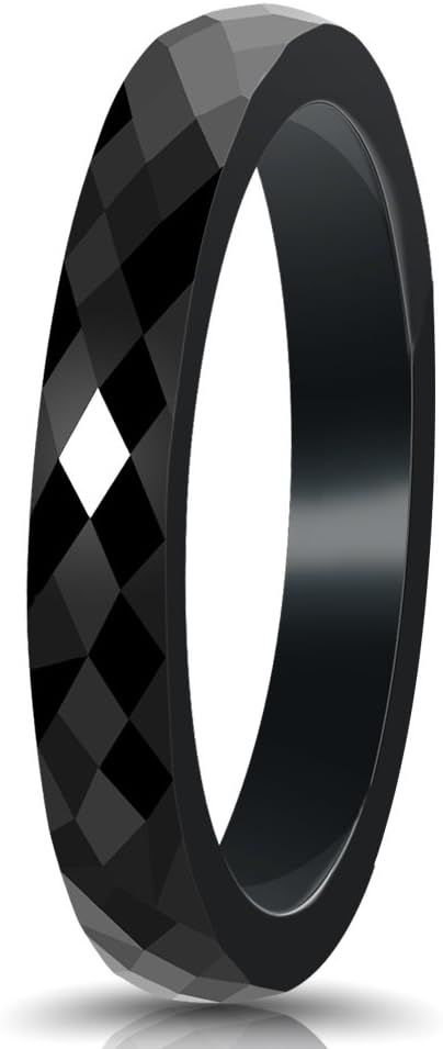 MYNENEY Ceramic Wedding Rings