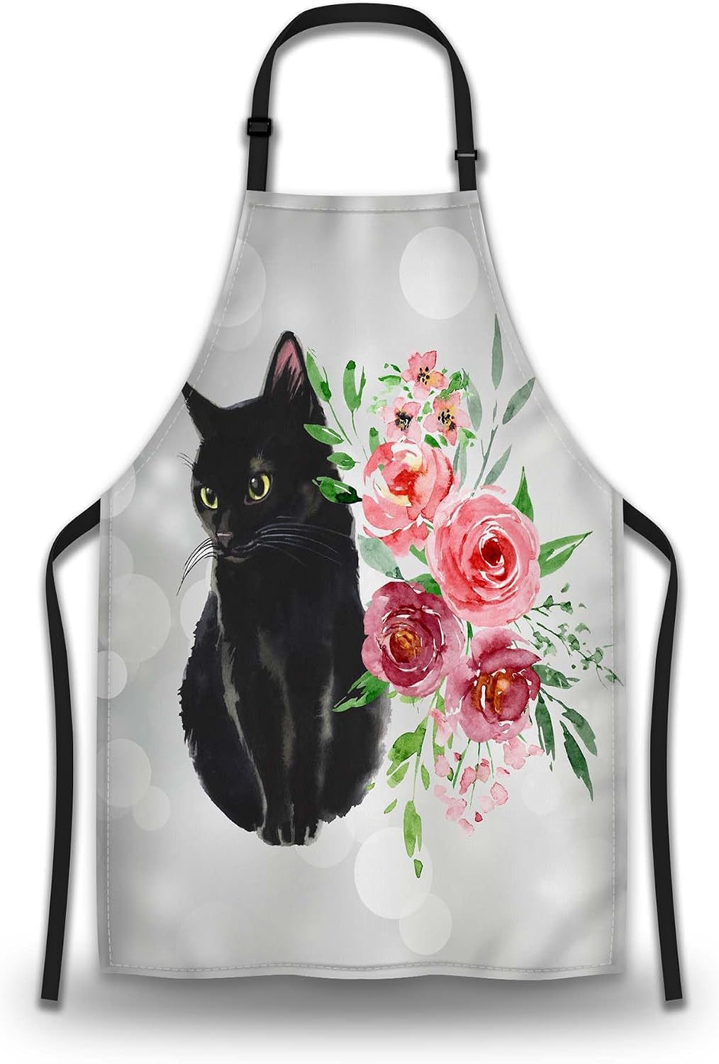 Black Cat Watercolor Aprons