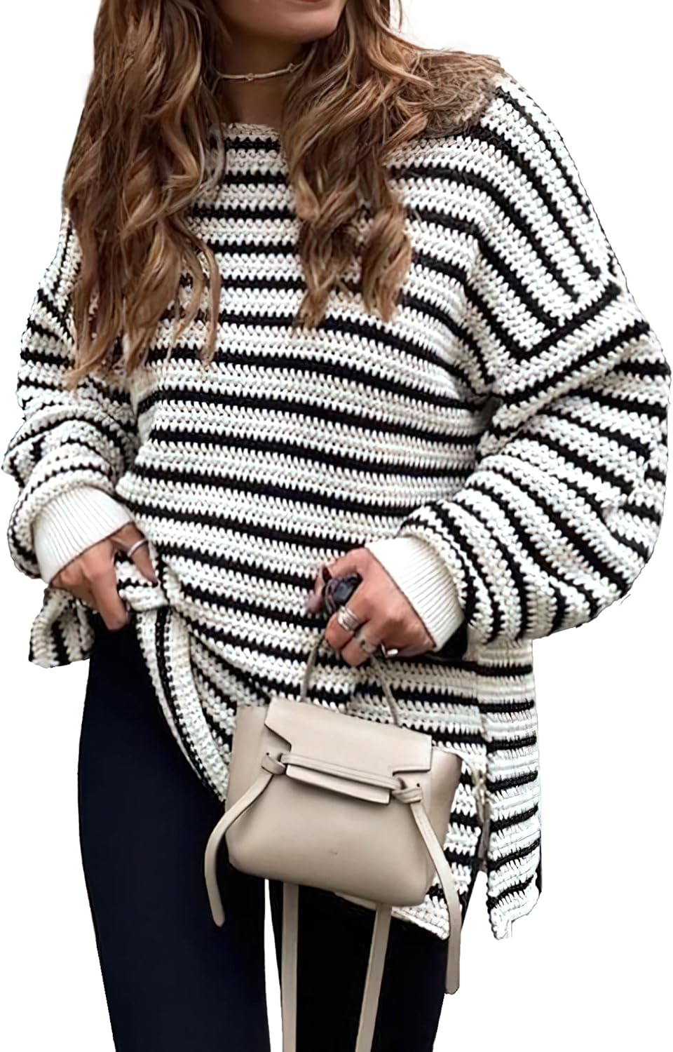 Kirundo Oversized Striped Sweaters