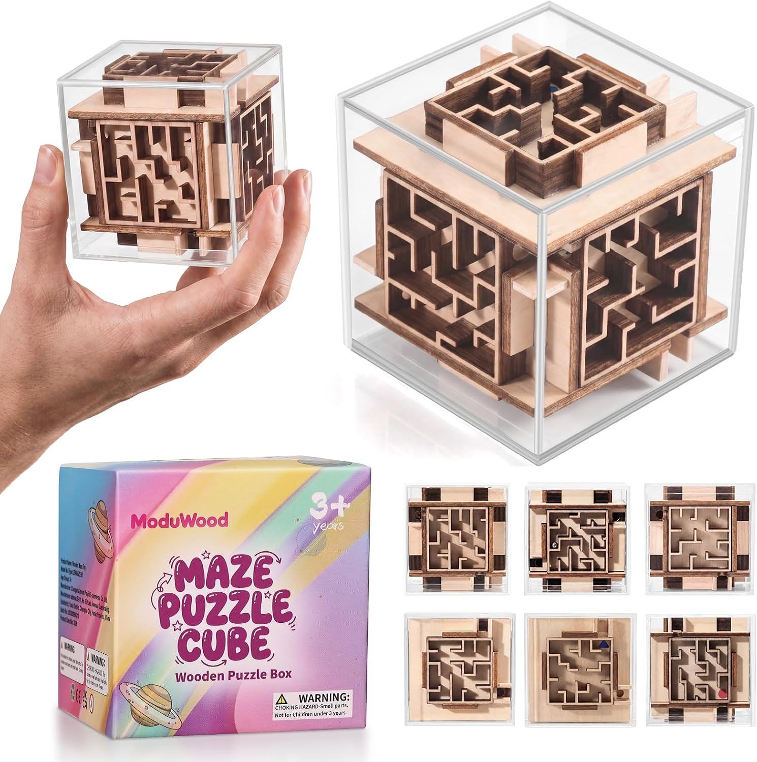 Wooden Fidget Maze Puzzles
