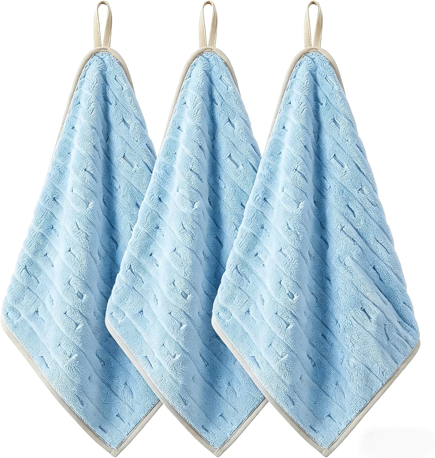 LMMINBZ Microfiber Hand Towels (Blue