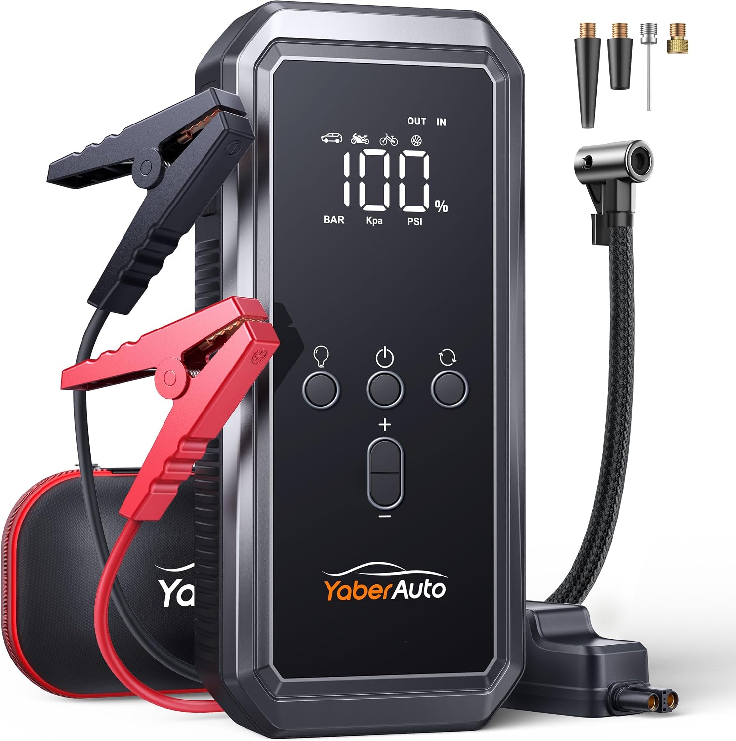 YaberAuto Jump Starters with Air Compressor