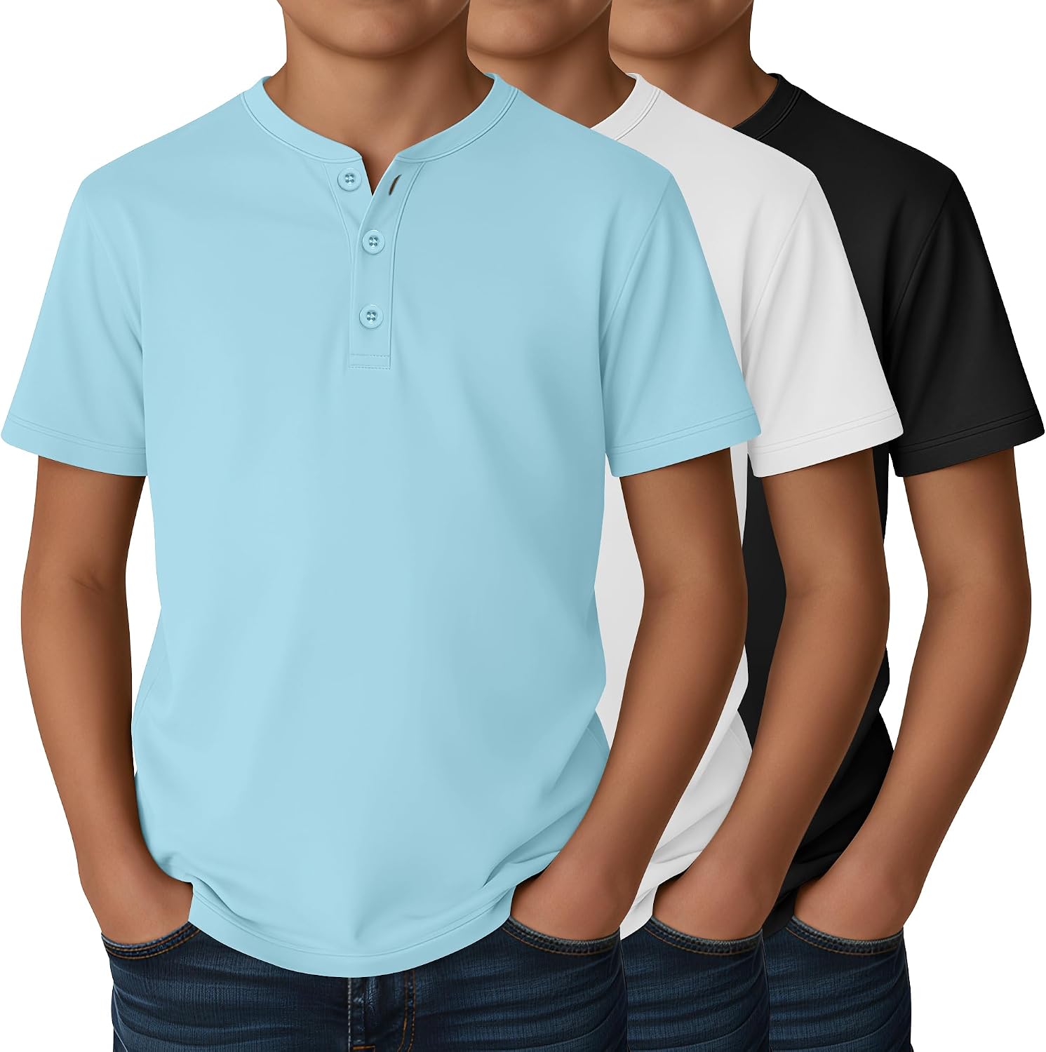 Ficerd Boys Henley T-Shirts