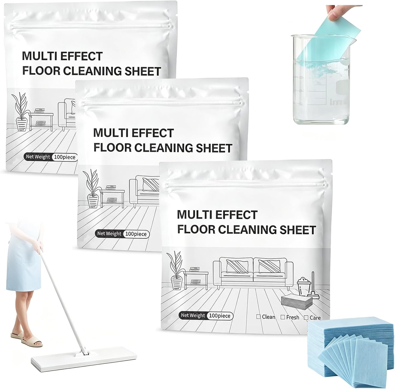 Floor Cleaning Tablets (Blue