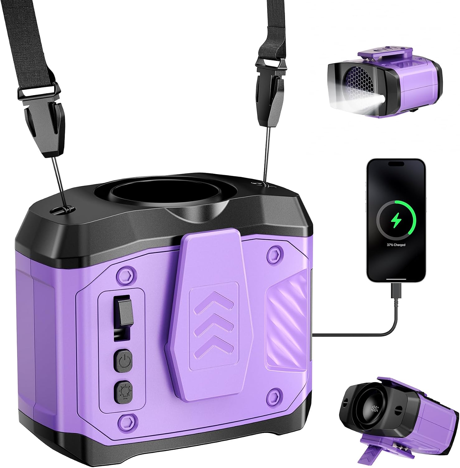 AJVV Portable Waist Fans (Violet