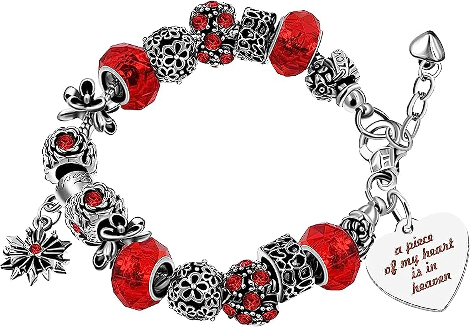 Uloveido Crystal Murano Beads Bracelets