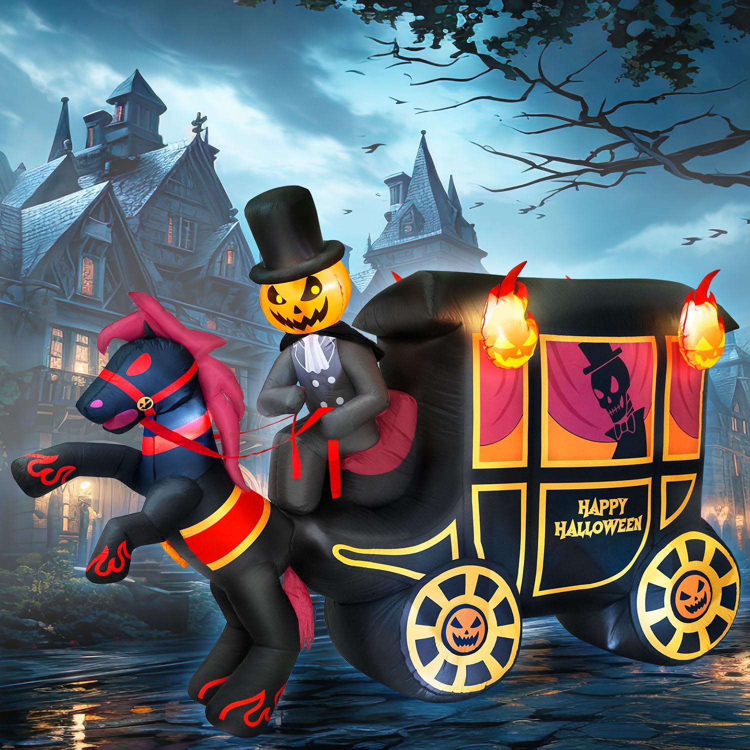 10FT Halloween Inflatable Carriages