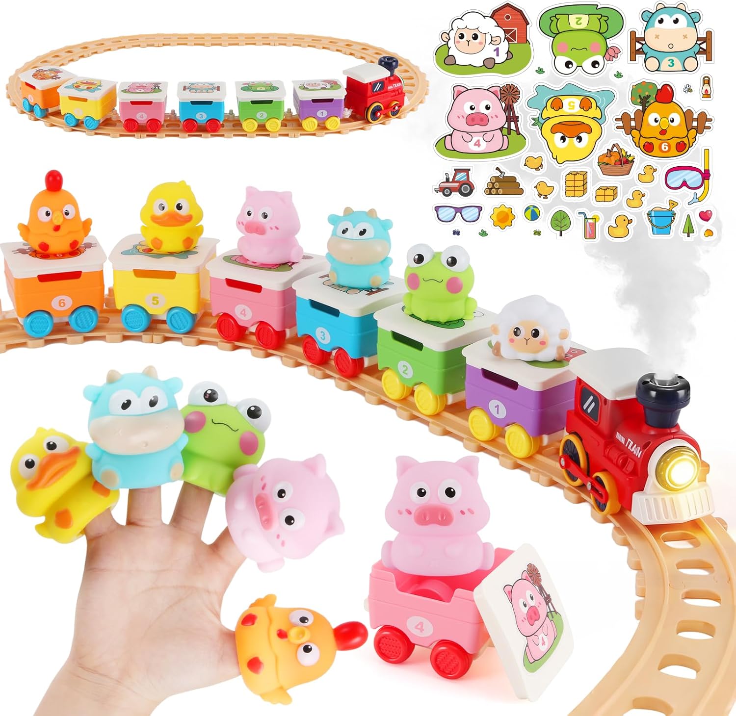 Electric Train Sets with Animals