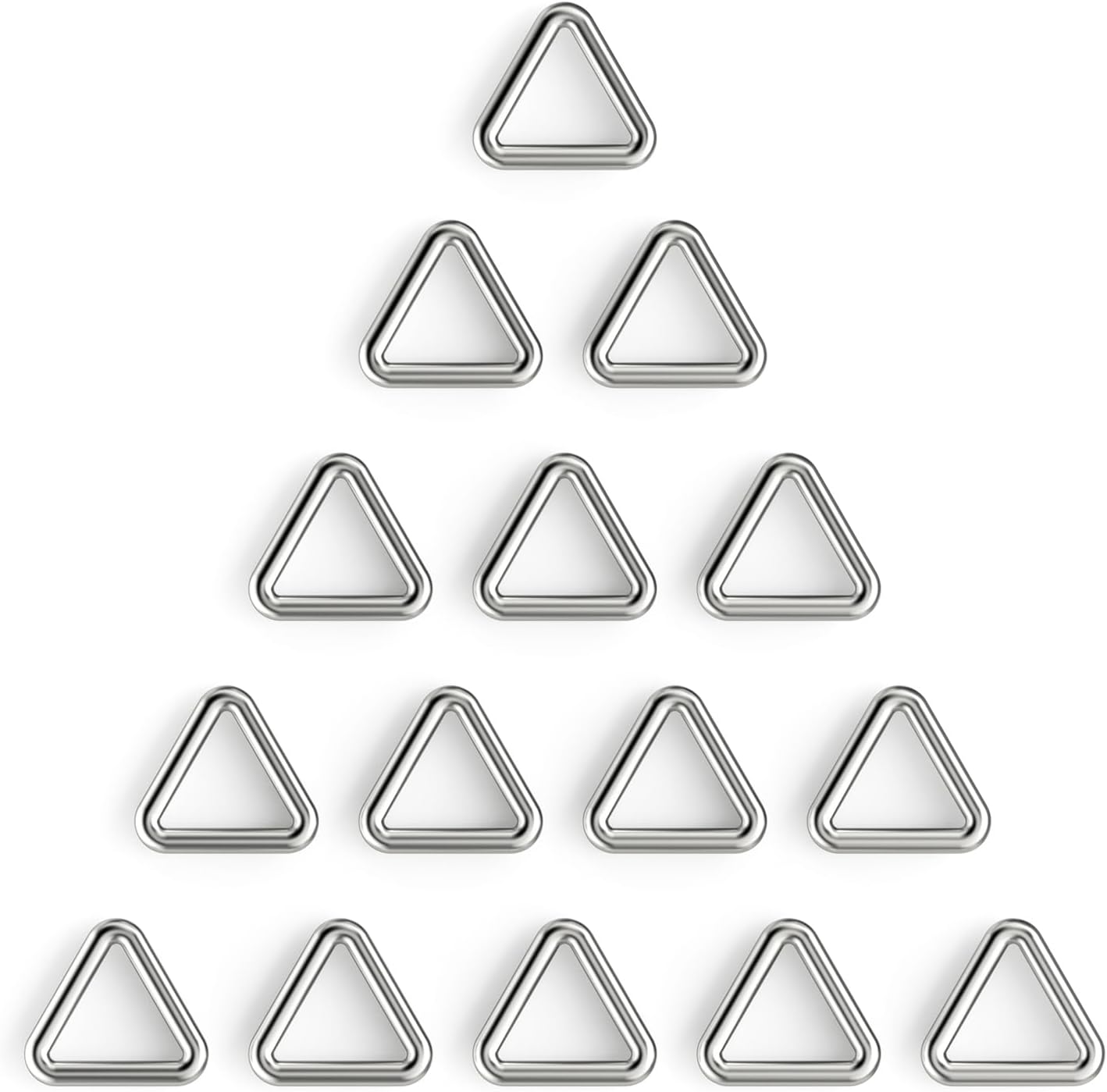 BEYOURD Stainless Steel Triangle Rings