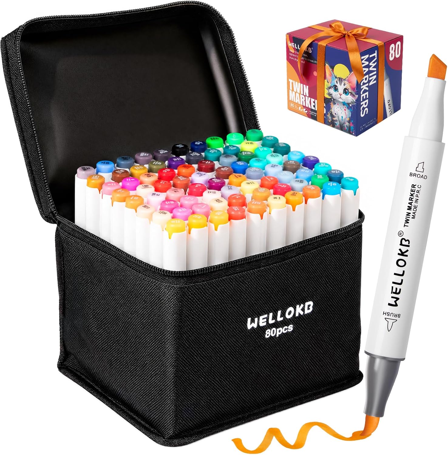 Wellokb Alcohol Markers (80 Colors