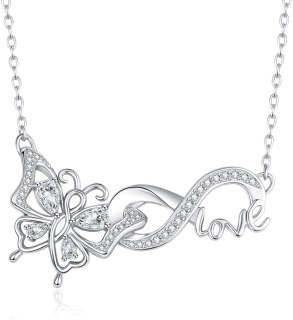HeartMelody Infinity Butterfly Necklaces