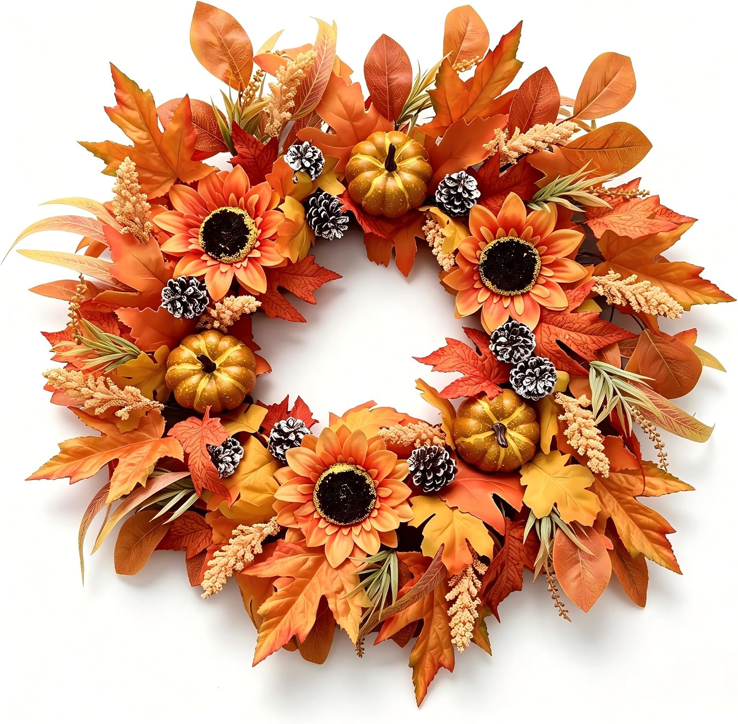 24 Inch Autumn Harvest Wreaths