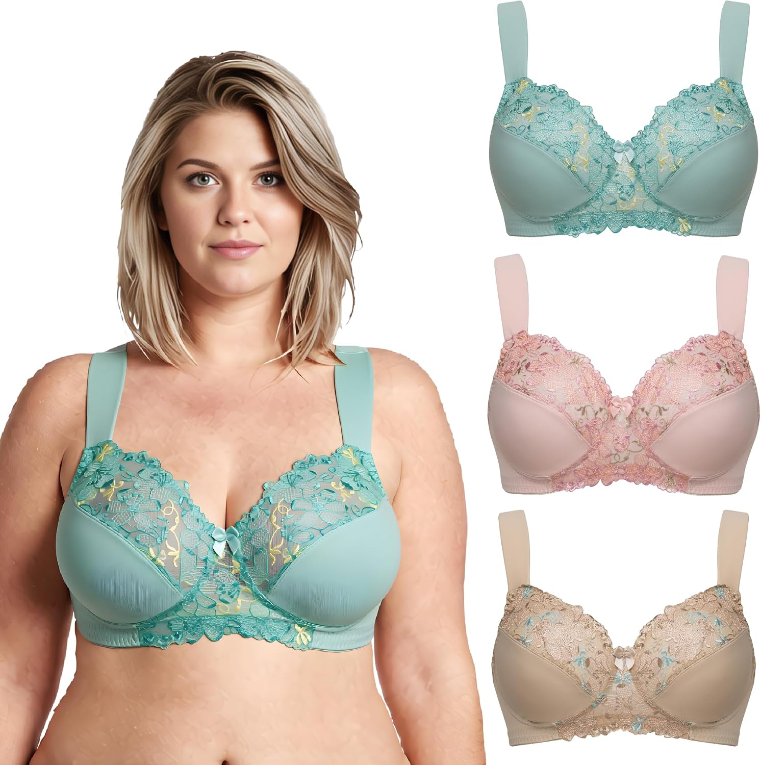 Curve Muse Minimizer Bras (3-Pack