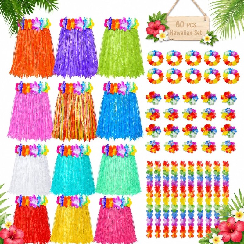 Pistroy Hawaiian Luau Party Decorations