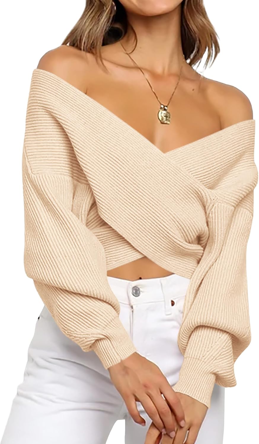 BTFBM Off-Shoulder Fall Sweaters