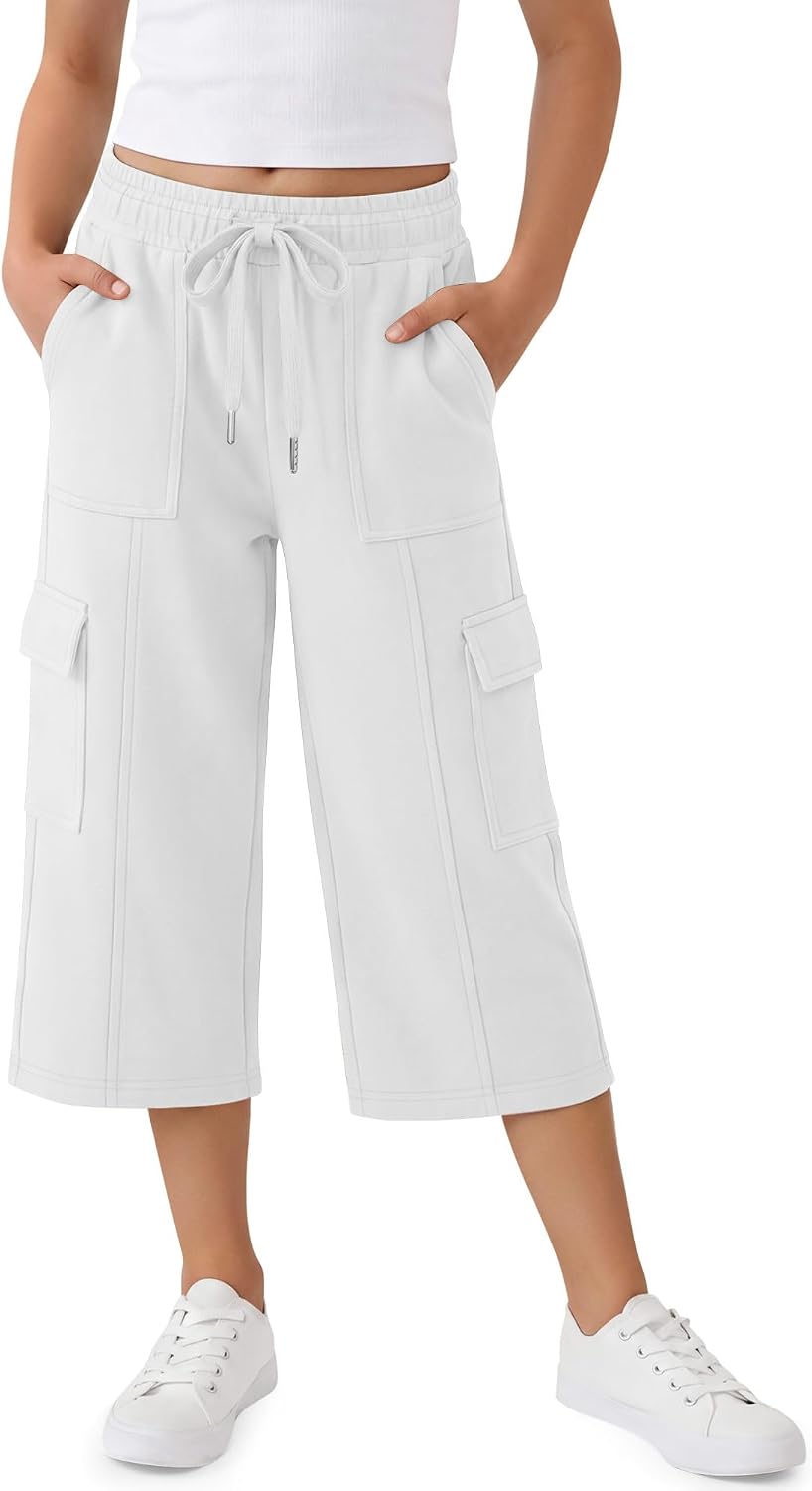 Girls Cargo Capri Pants