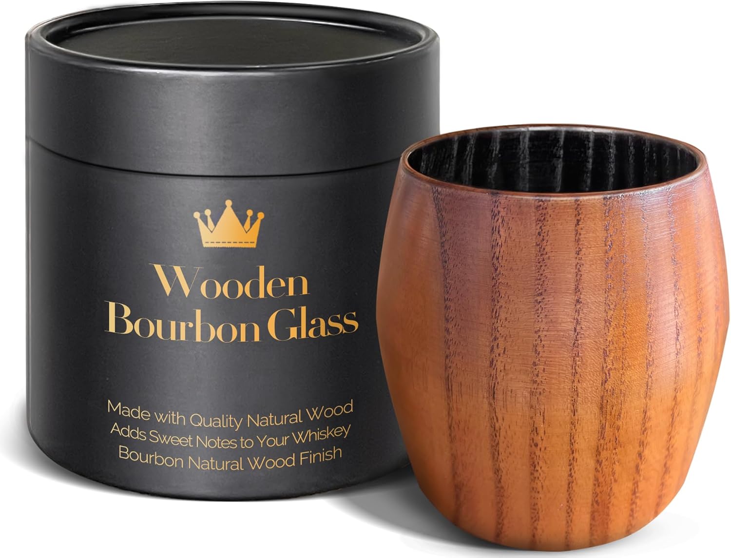 Charred Wooden Bourbon Glasses