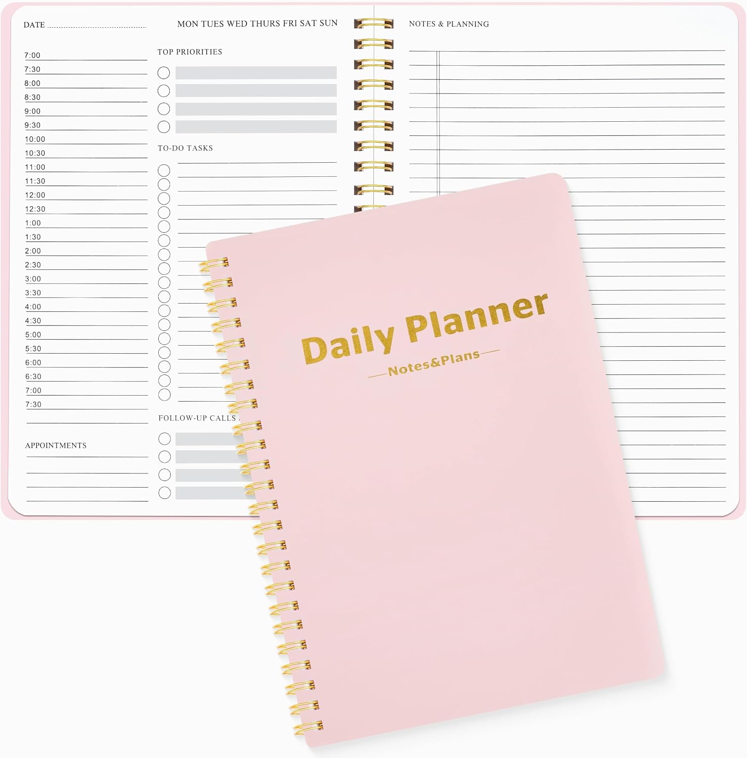 MSTONAL Daily Planners Notebooks