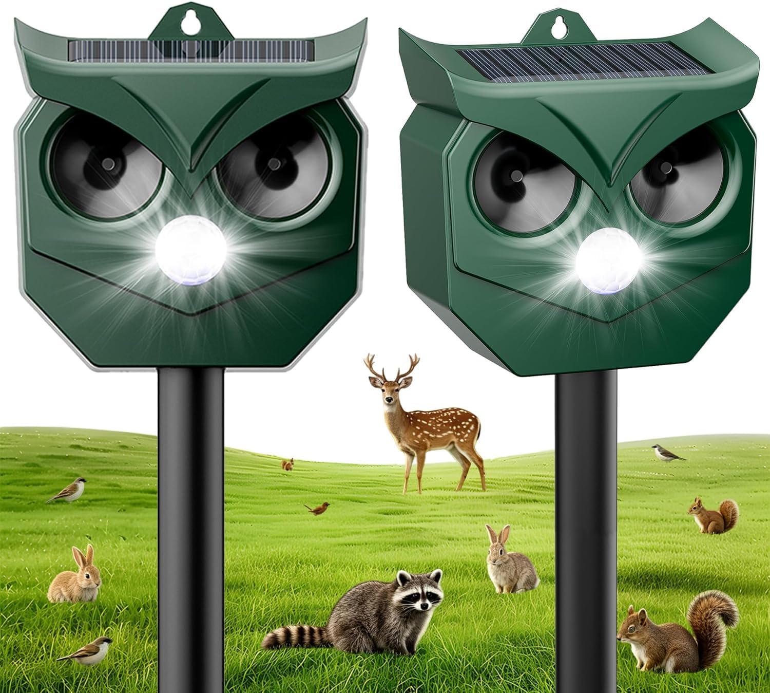 Solar Ultrasonic Animal Repellers