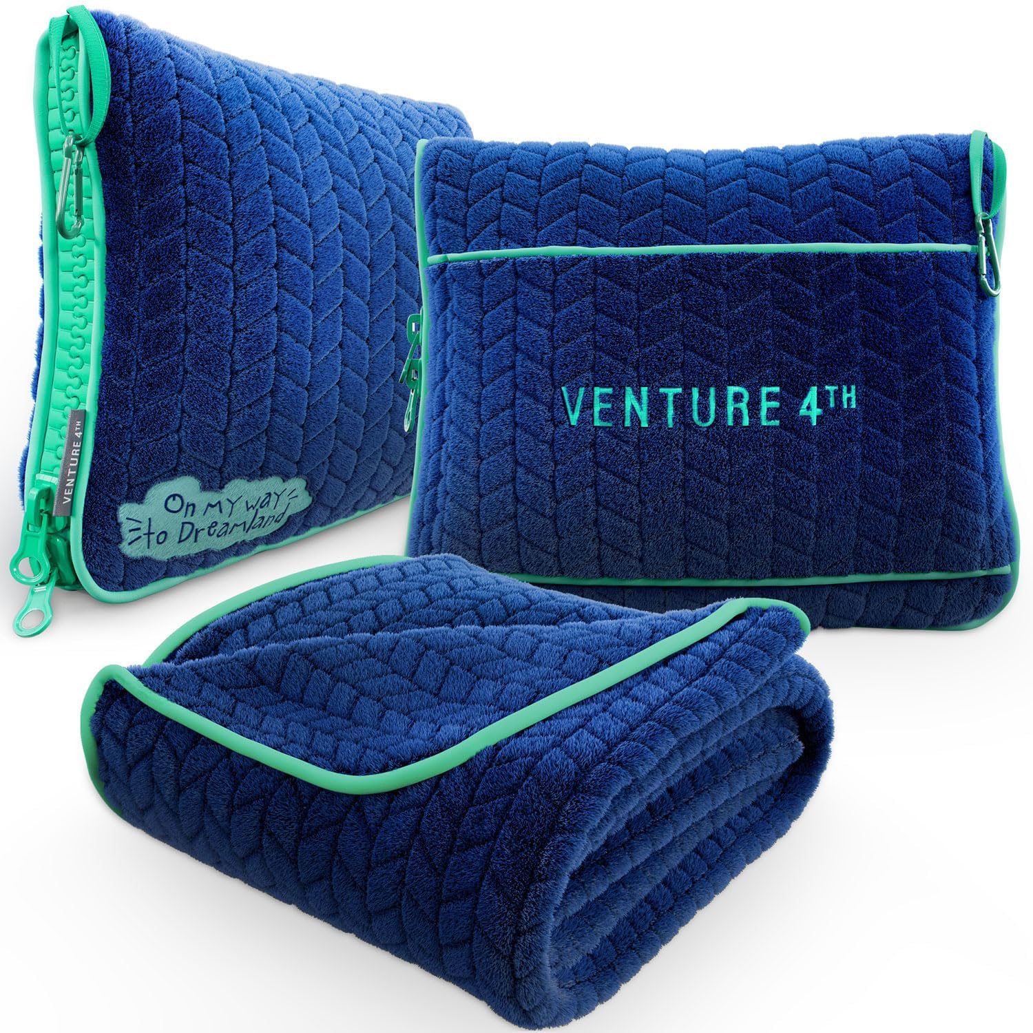 Venture 4th Travel Blanket Pillows