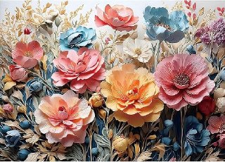 PR!CE DROP UNDER 7 ( ) Floral Garden 1000 Piece Jigsaw Puzzle for Adults Vintage Botanical Art Colorful Flowers Challenging Adult Puzzle with Poster Challenging Puzzle 27.6x19.7 Inch Art Puzzle