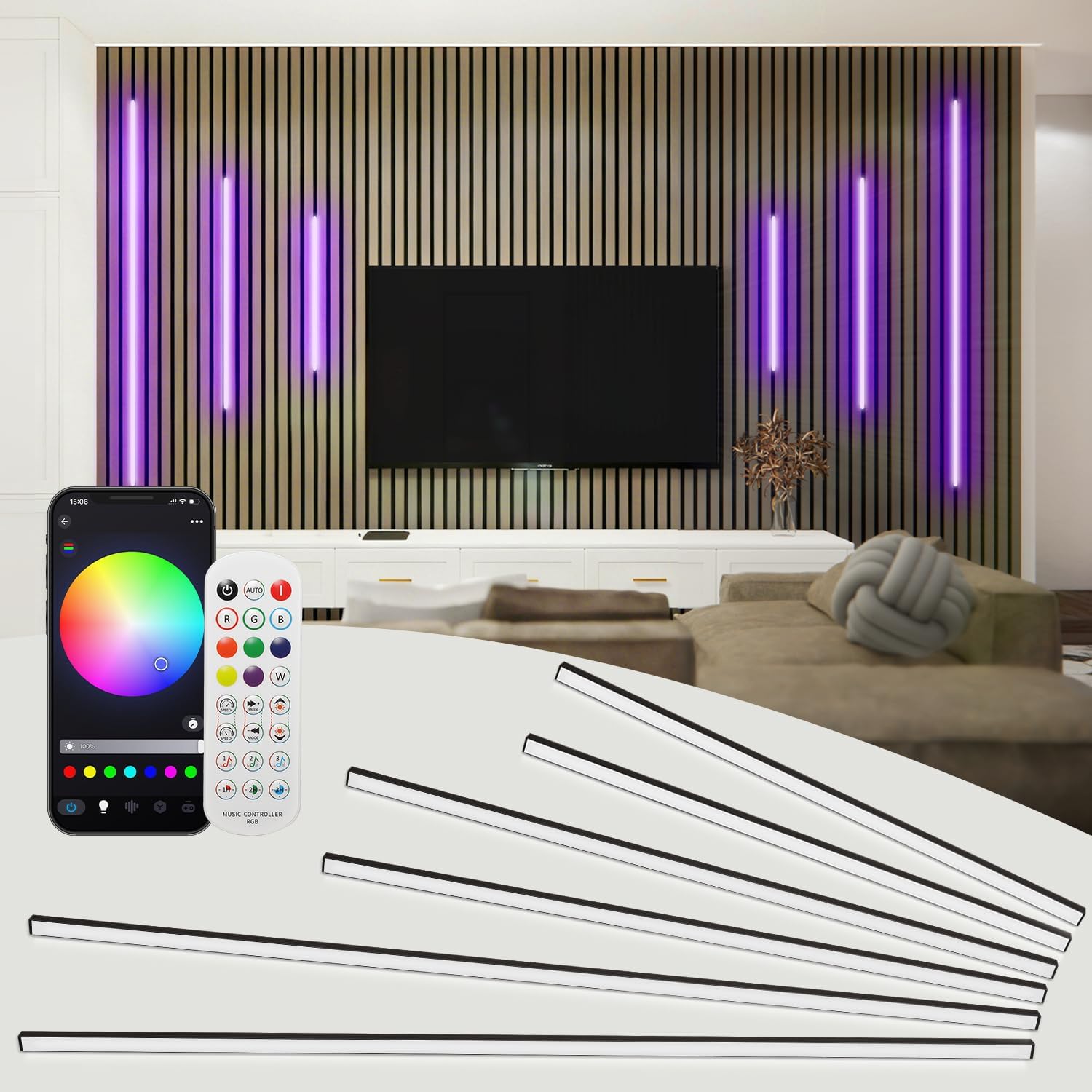 SHUNLEE RGB Smart Recessed Lights