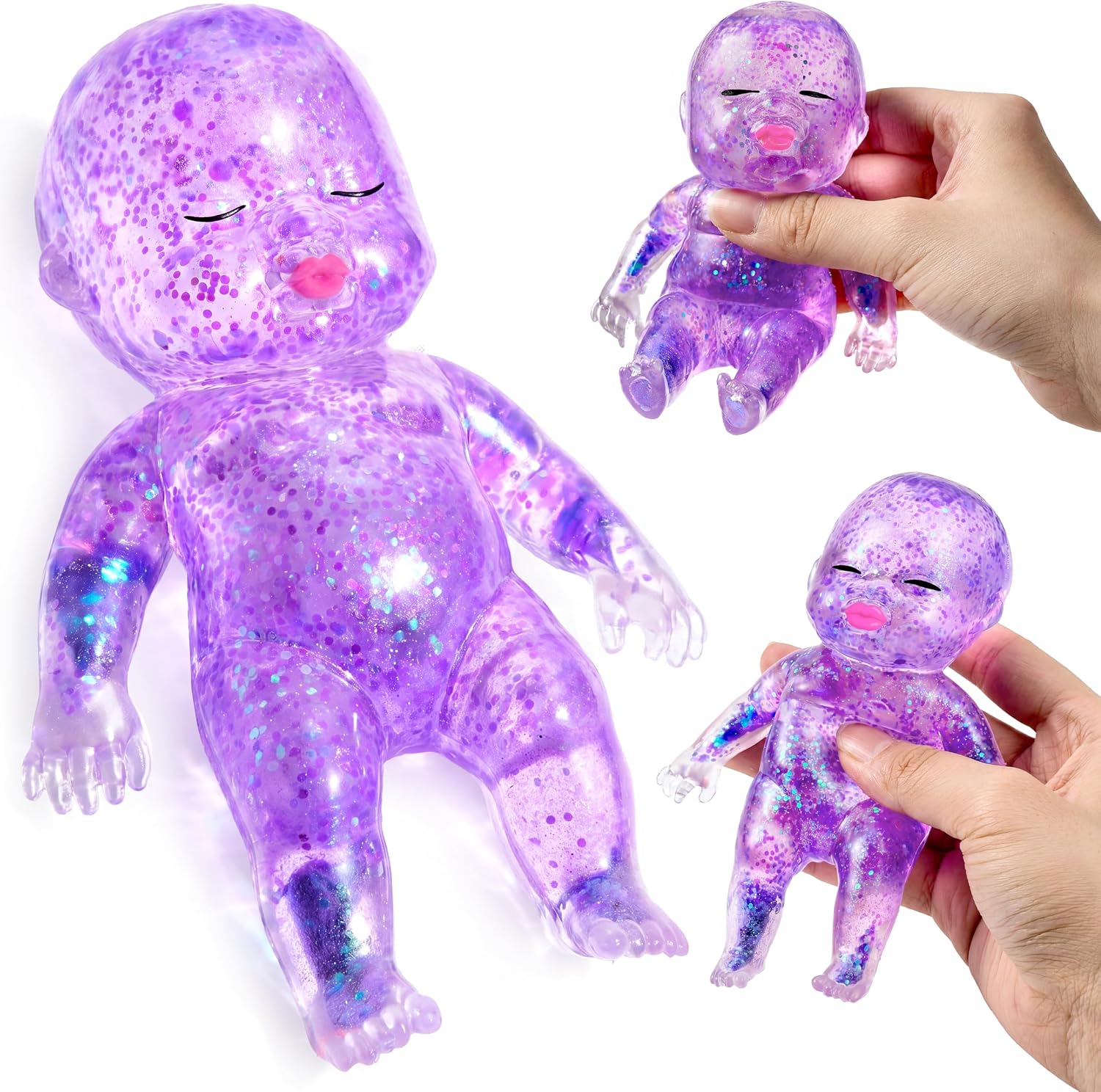JOYIN Purple Glitter Squishy Toys