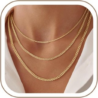 Turandoss Gold Layered Necklaces
