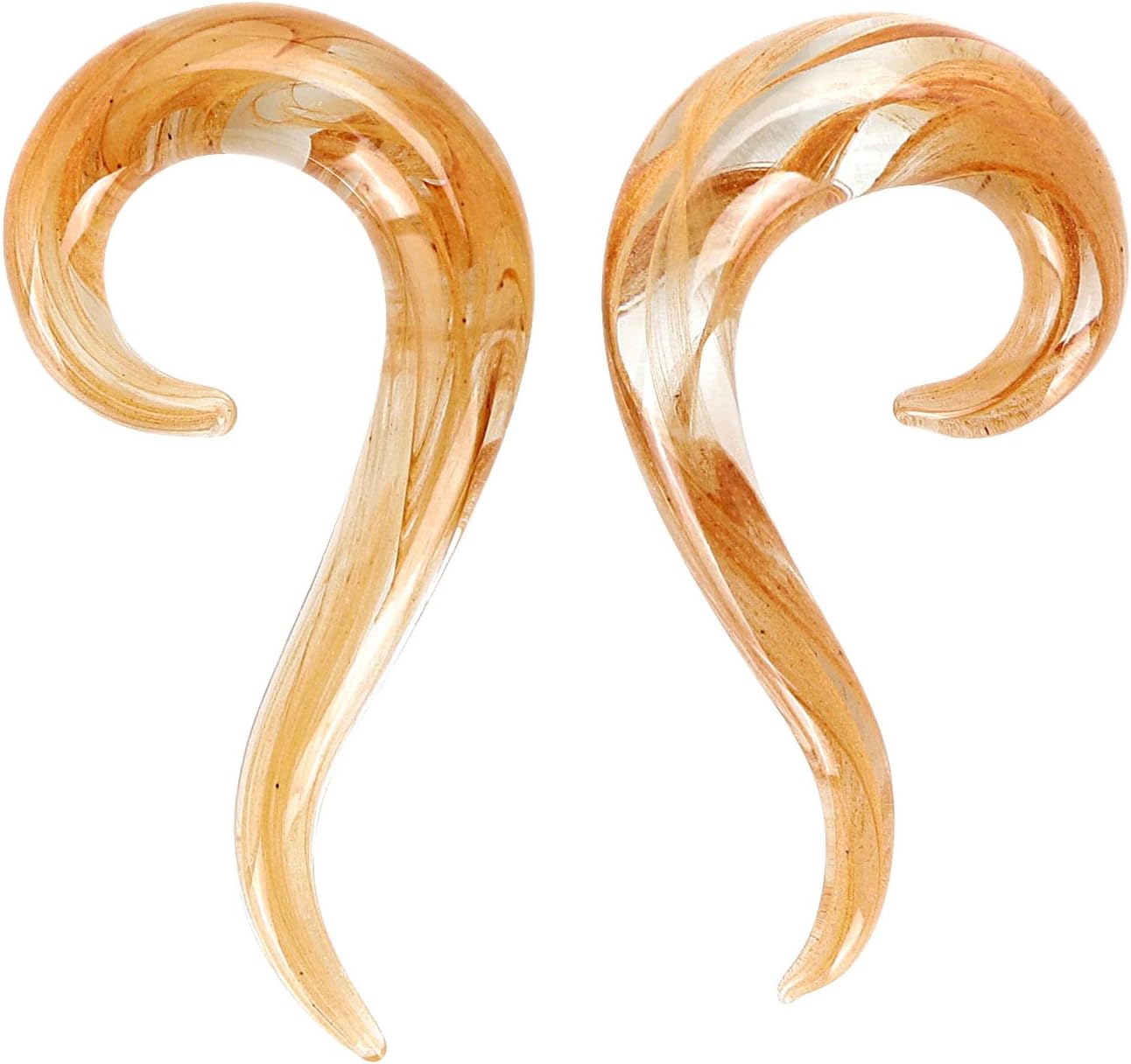 YOFANST Glass Teardrop Ear Gauges