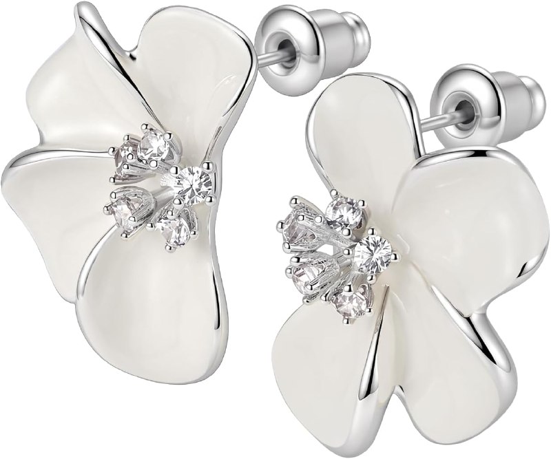 Gold Plated Floral Stud Earrings