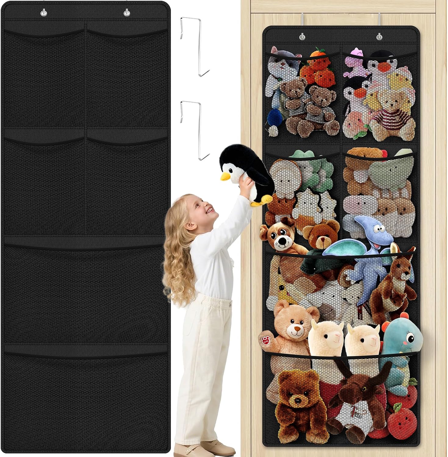 SpaceHacks Stuffed Animal Storage Organizers