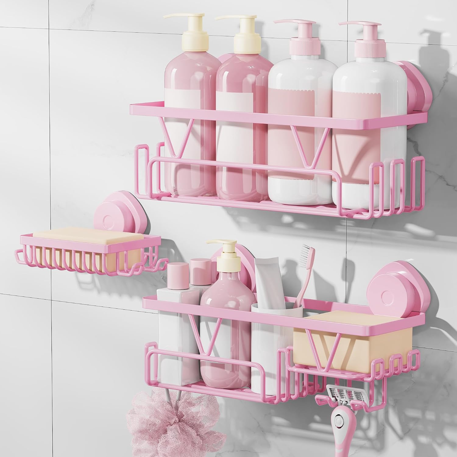 KEGII Suction Cup Shower Caddies