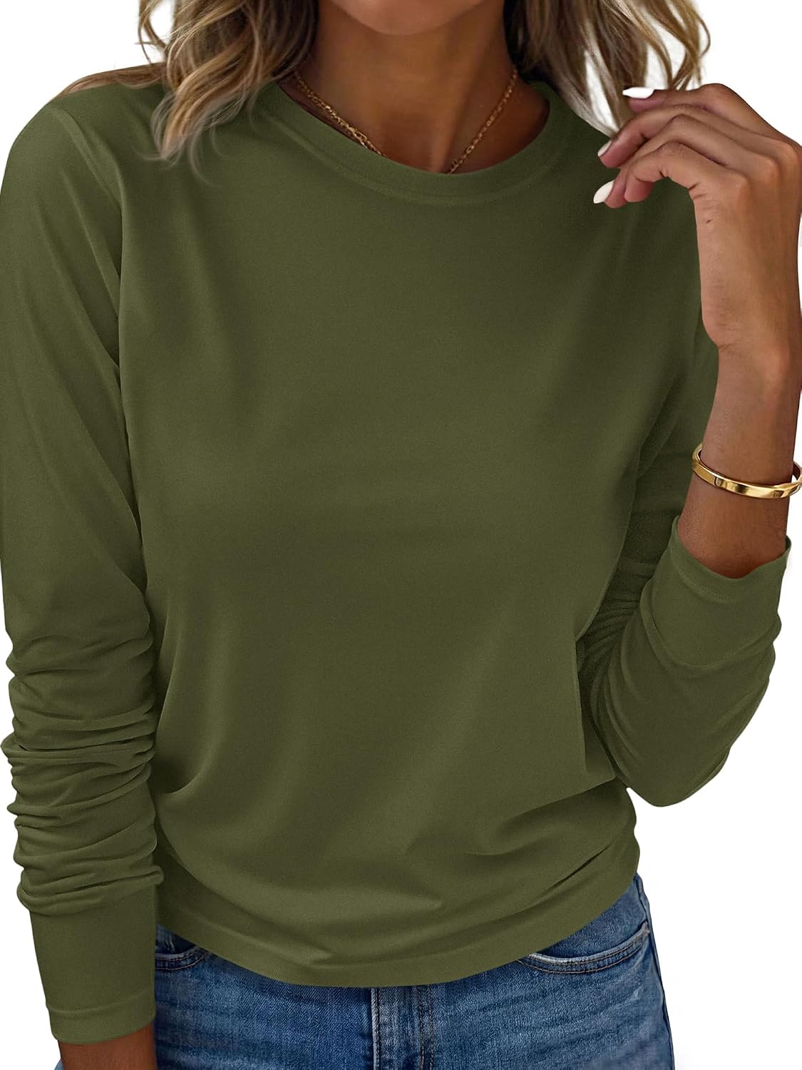 KIRUNDO Long Sleeve Casual Tops