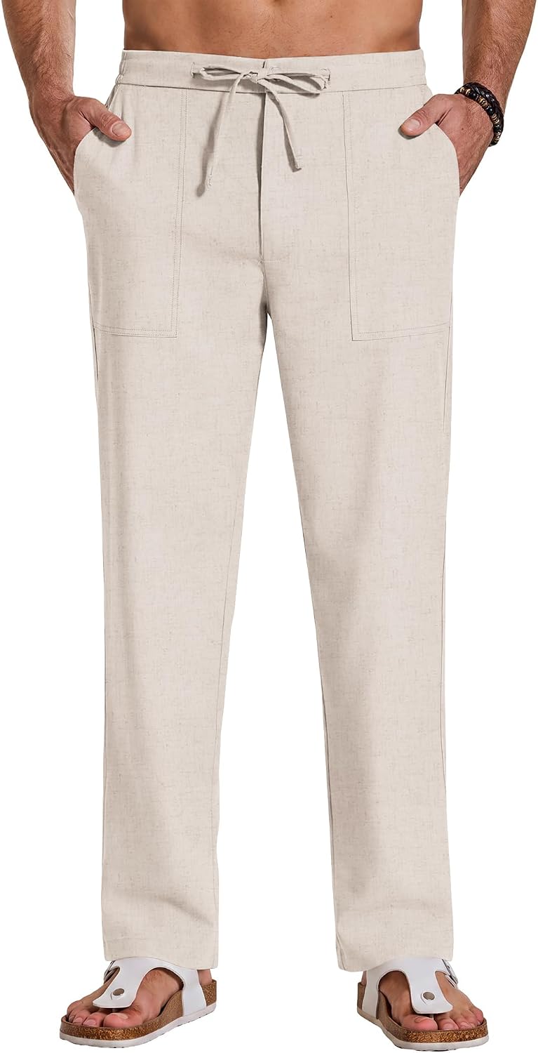 COOFANDY Casual Linen Pants