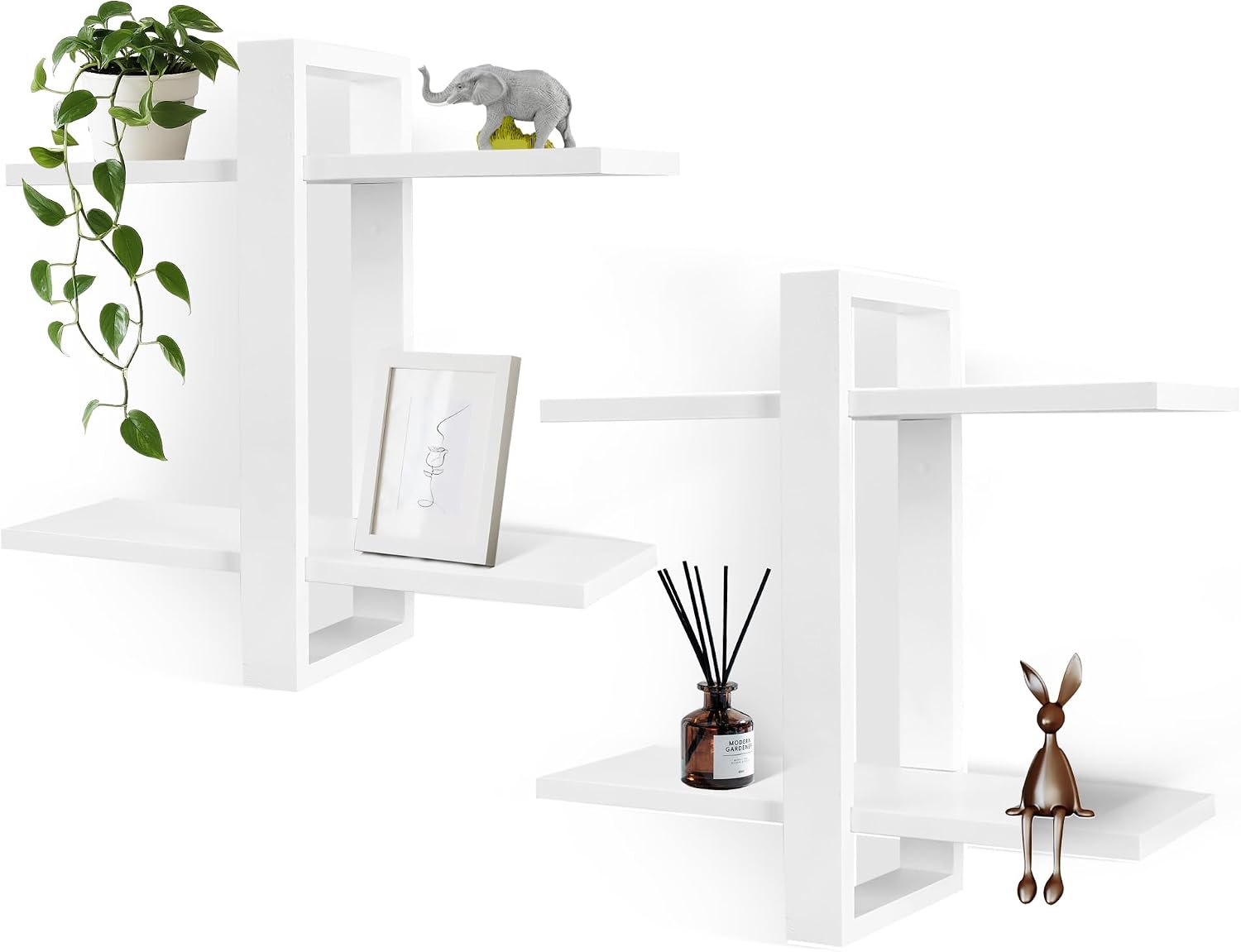 Furaomeili White Shelves (2) | Home & Kitchen