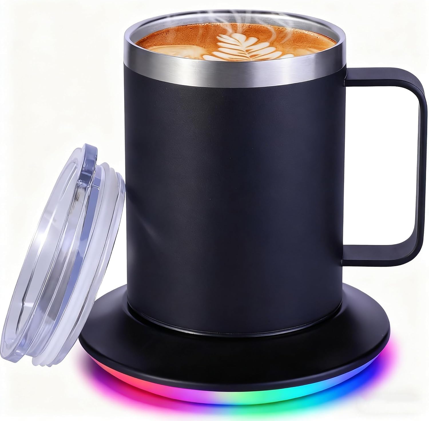 Heated Coffee Mugs with RGB Warmer