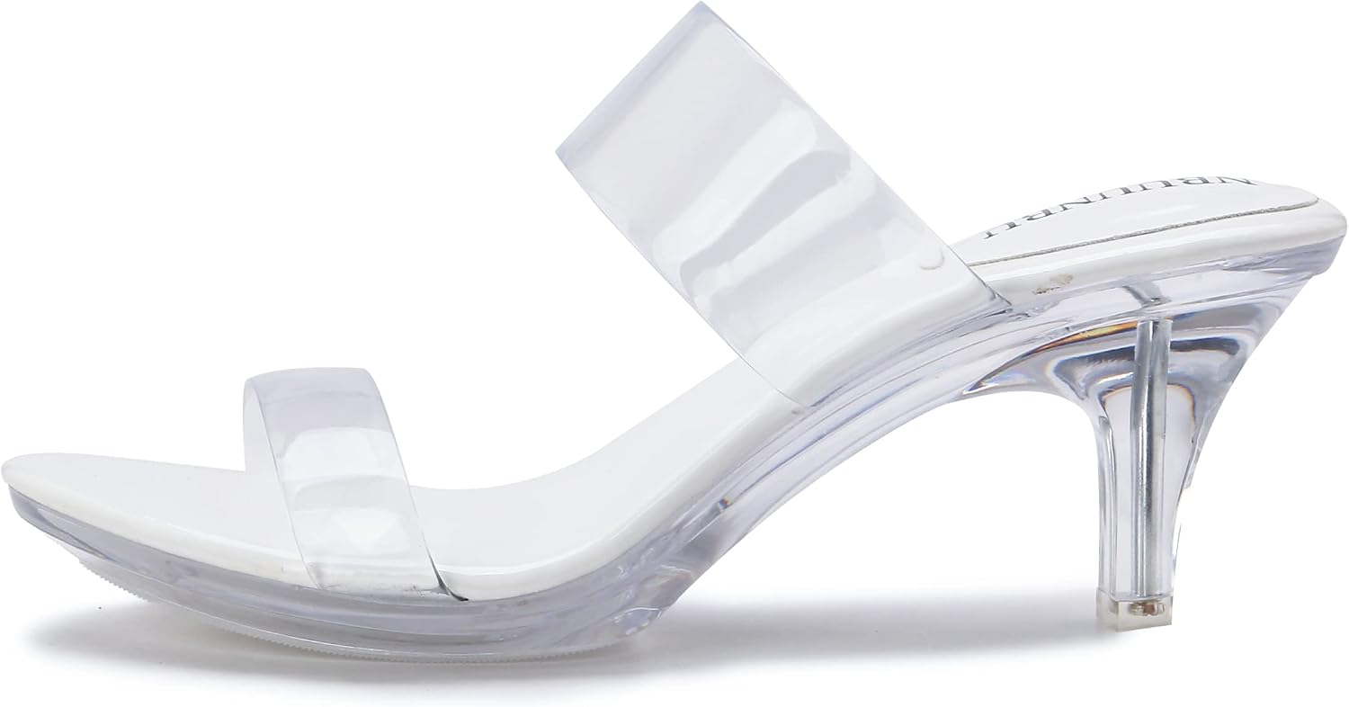 NBUUNBU Clear Platform Heels