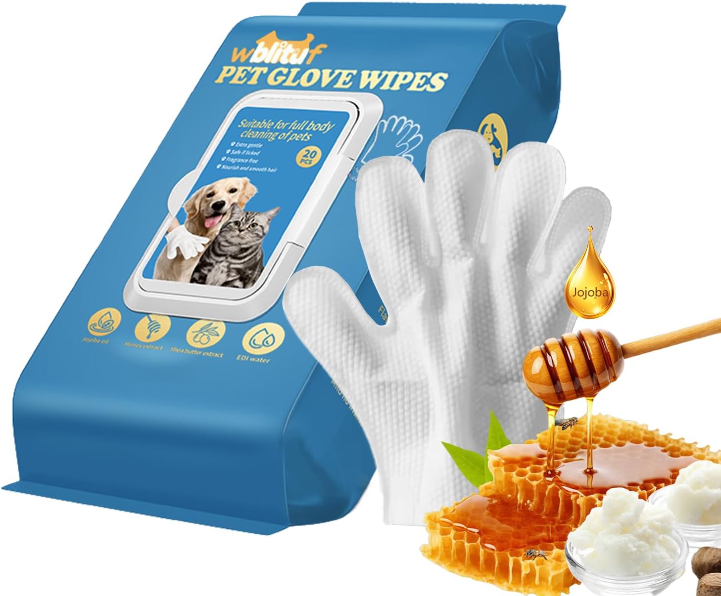 Pet Cleaning Gloves Wipes