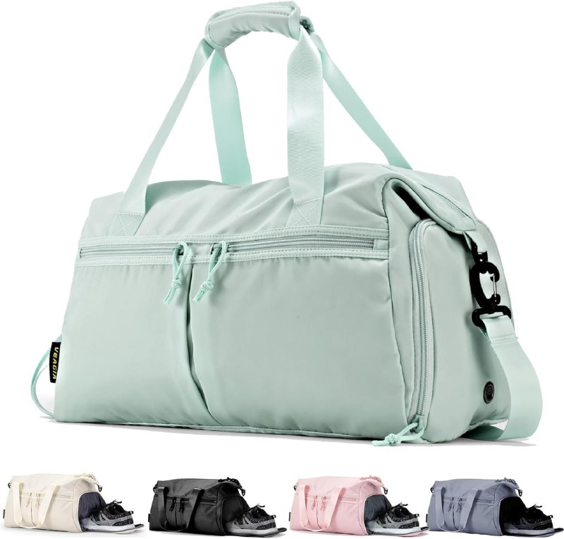 PR!CE DROP UNDER 13 ( ) Weekender Duffel Bag With Shoe Compartment And Wet Pocket-Luggage Everyday Overnight Bag for Men and Women Travel-Carry On Gym Bag