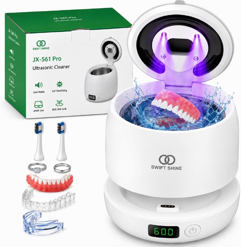 Ultrasonic Retainer Cleaners with UV-C