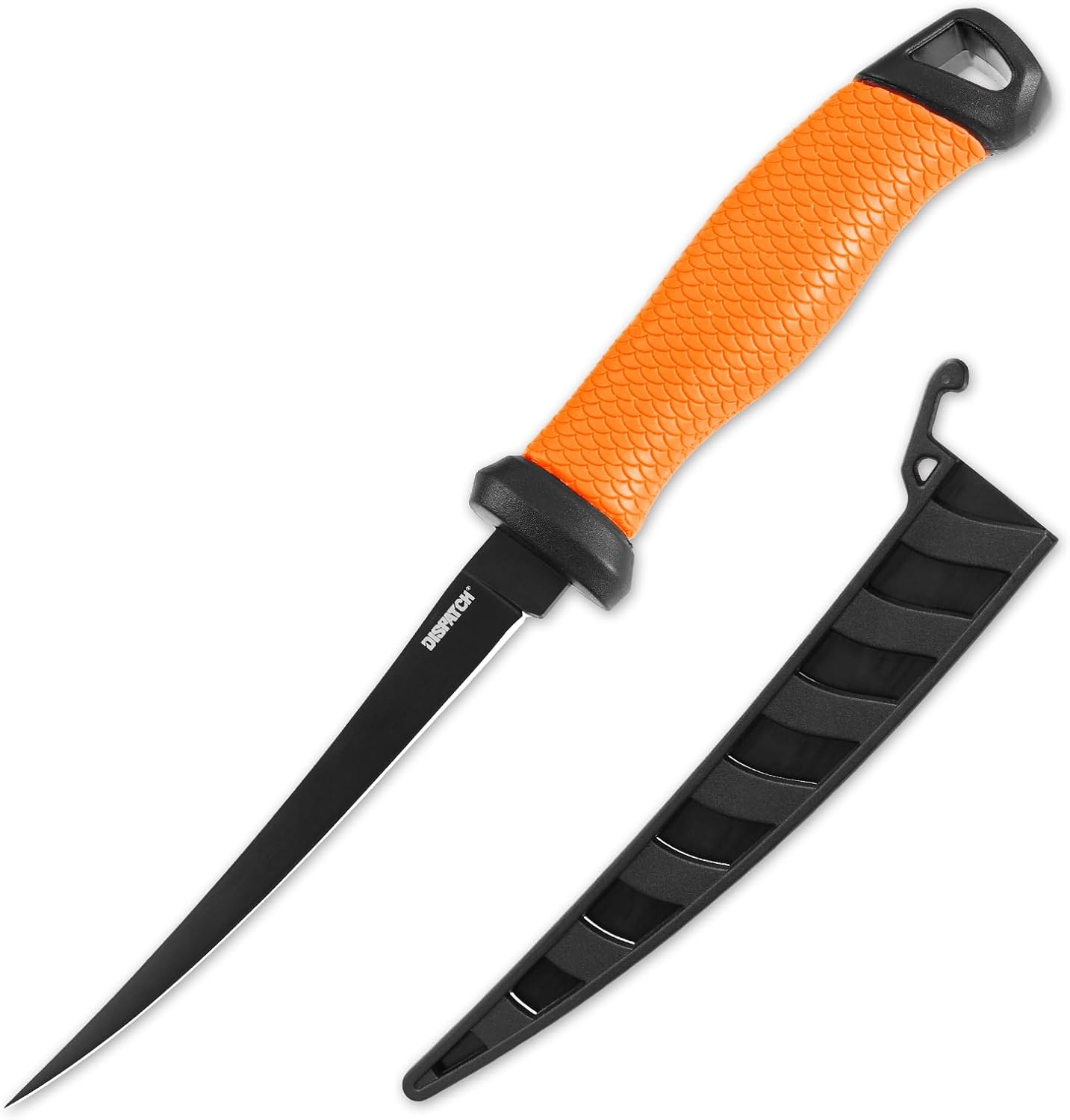 Dispatch 6 inch Fillet Knife for Fish and Meat - Flexible Salmon Filleting Tool for Filleting and Boning, PP Non-Slip Handle with Blade Sheath