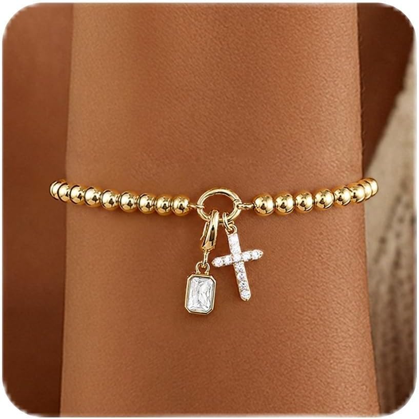 Birthstone Gold Beaded Bracelets