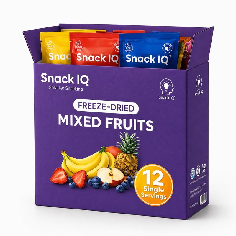 Snack IQ Freeze Dried Fruit Snacks