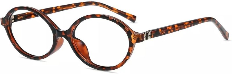 Firmoo Oval Blue Light Glasses for Women, Vintage Nerd Blue Light Blocking Glasses for Computer, TV, Small, W72345