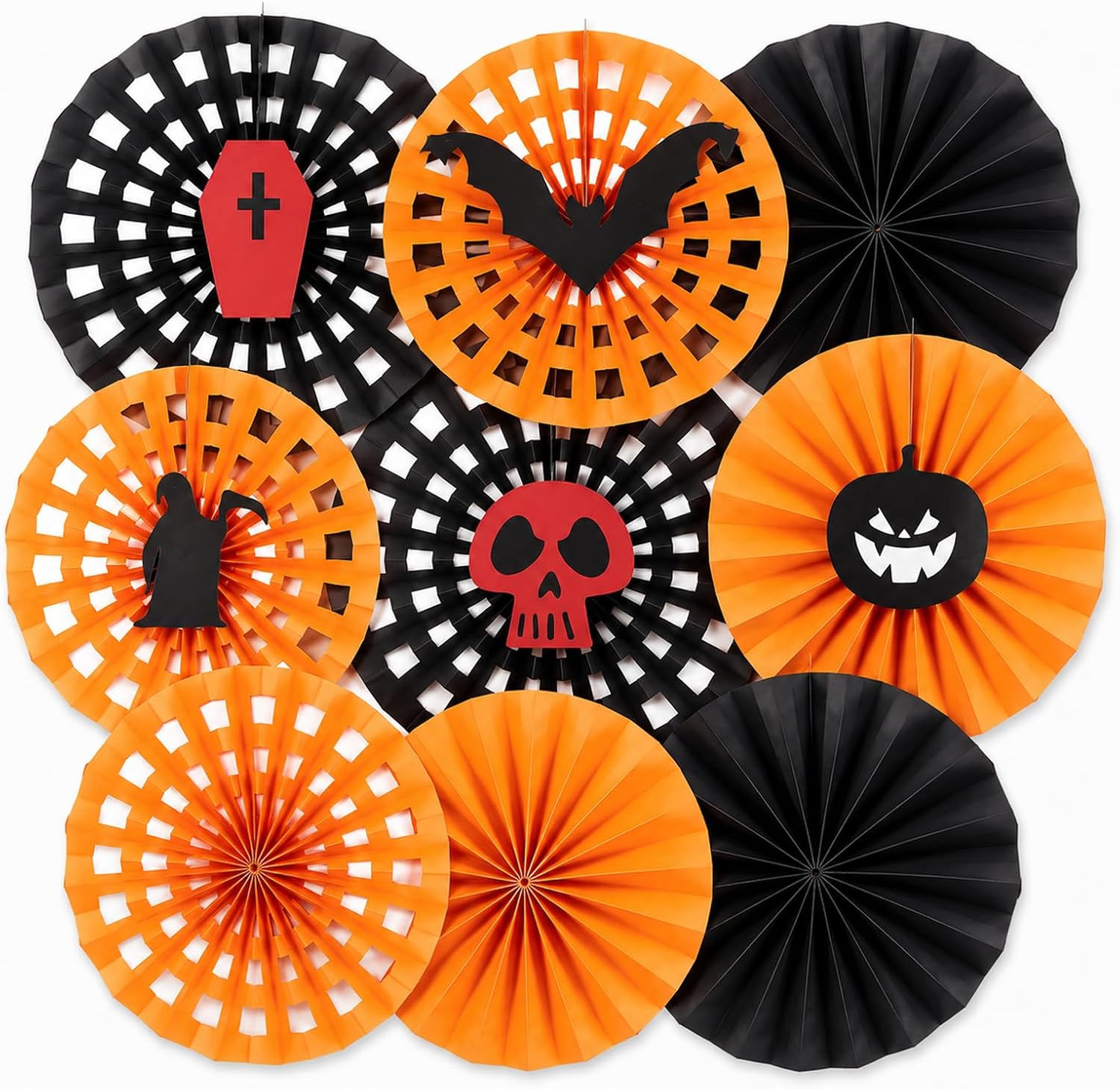 Honeycomb Paper Fans (Halloween
