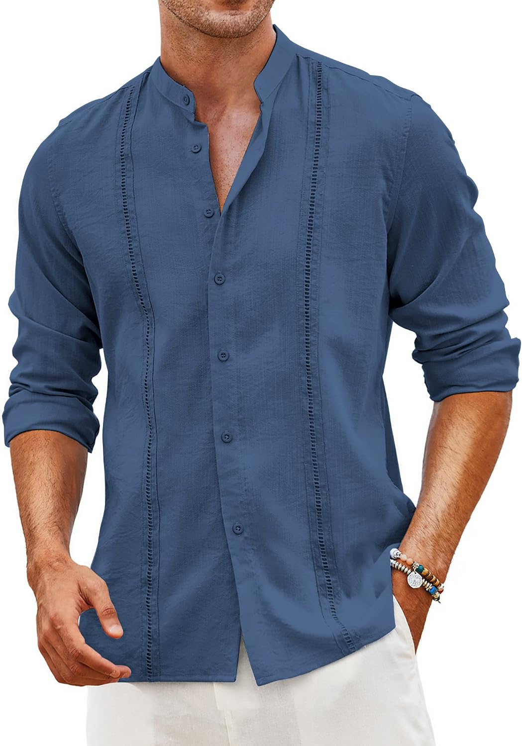 COOFANDY Cuban Guayabera Shirts