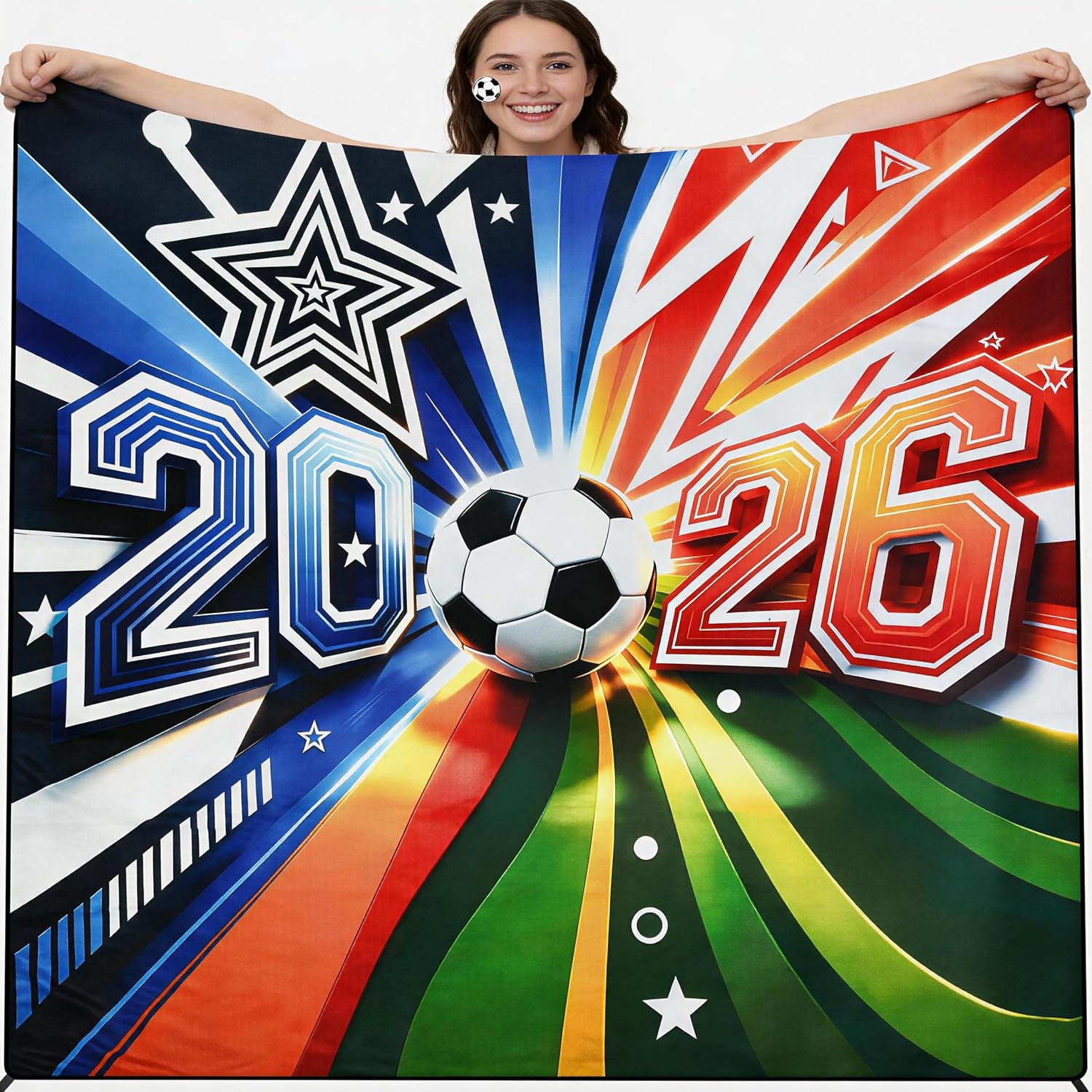HIHOHO Waterproof Soccer Beach Blankets